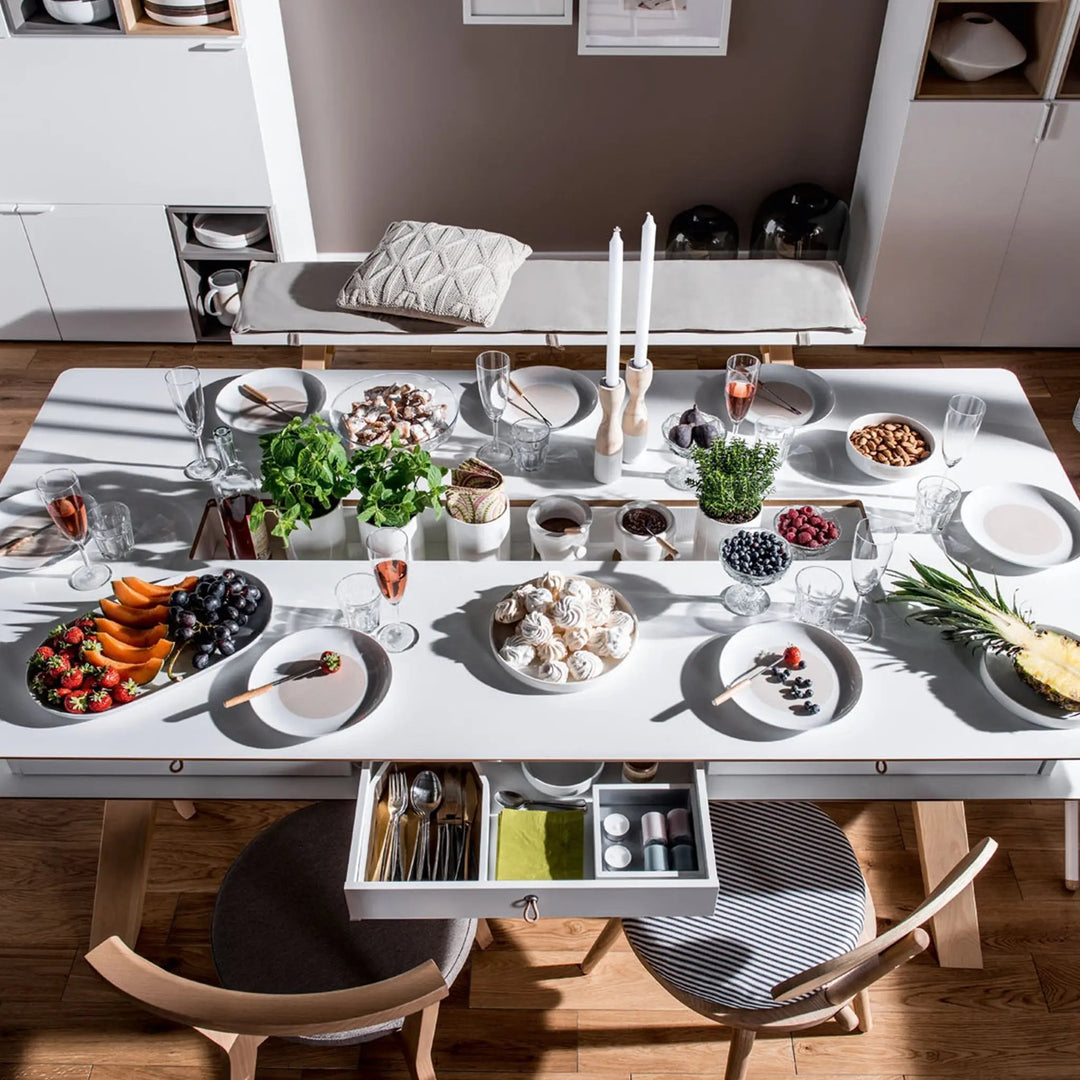 The Decorators: Sertar masa VOX 4 You, pal melaminat, alb, 51*36 cm