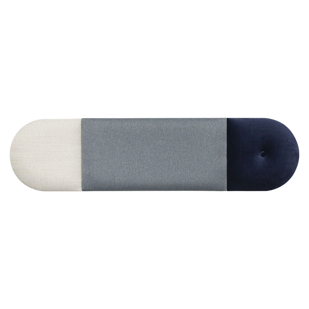 The Decorators: Set de panouri tapitate Regular mic Vox Soform Bleumarin - Gri