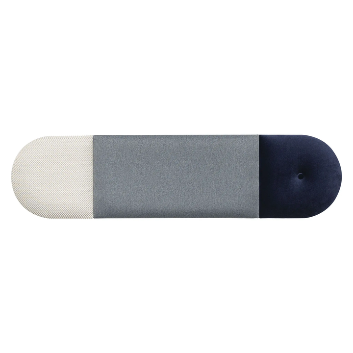The Decorators: Set de panouri tapitate Regular mic Vox Soform Bleumarin - Gri