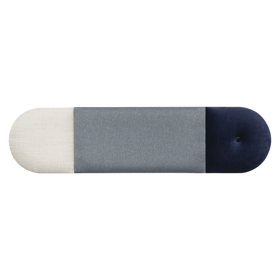 The Decorators: Set de panouri tapitate Regular mic Vox Soform Bleumarin - Gri