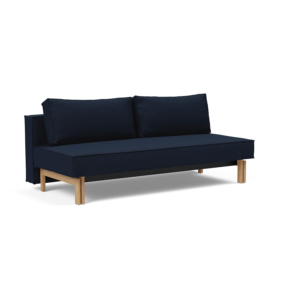 Canapea extensibila Sly Wood Mixed Dance Blue 140x200 cm