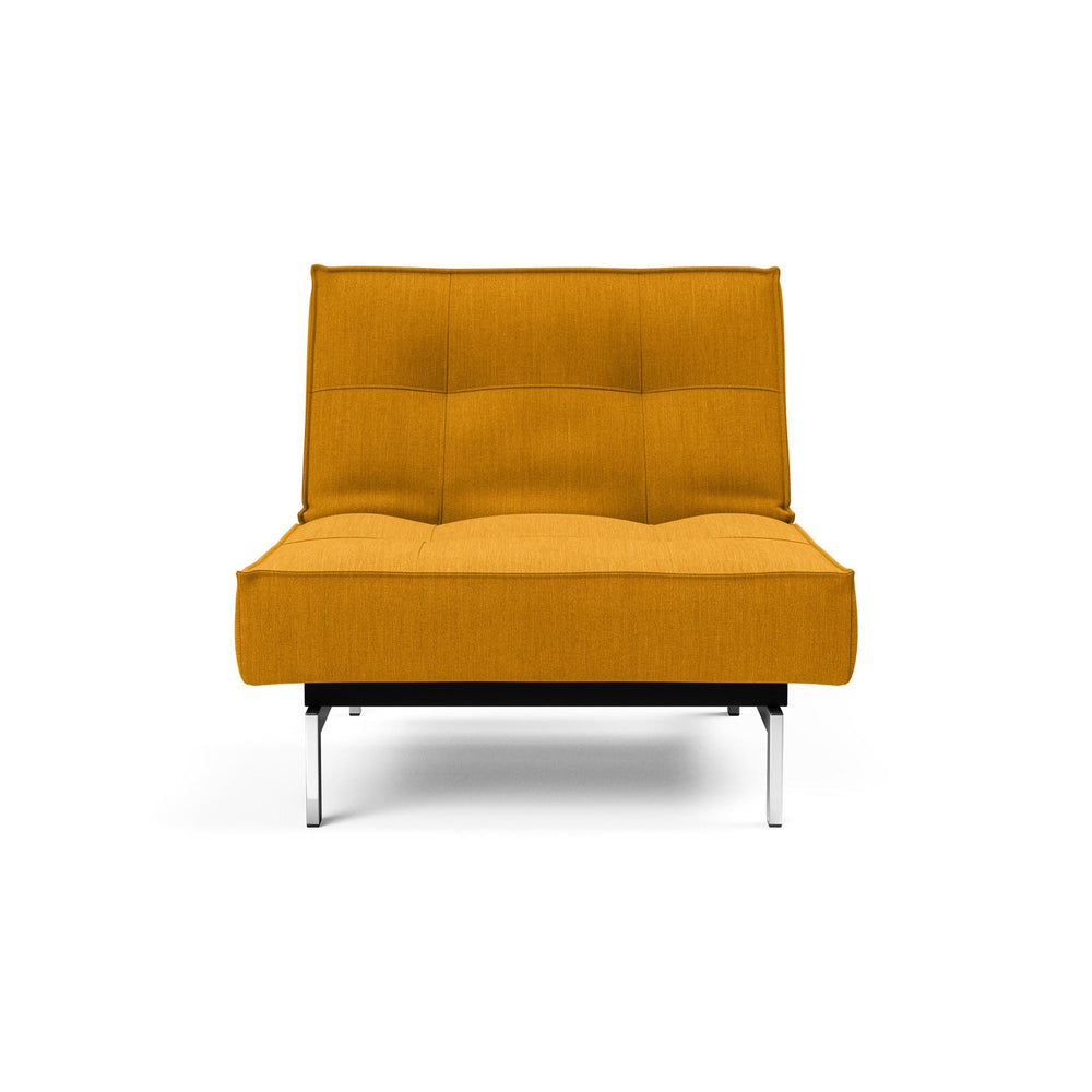 The Decorators: Fotoliu recliner Splitback Chrome Elegance Burned Curry 115x90cm