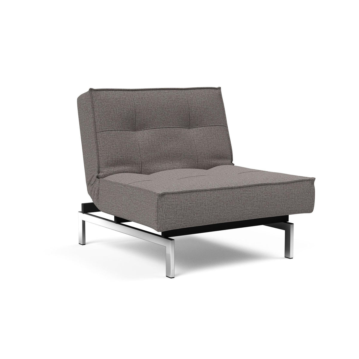 Fotoliu recliner Splitback Chrome Mixed Dance Grey 115x90cm