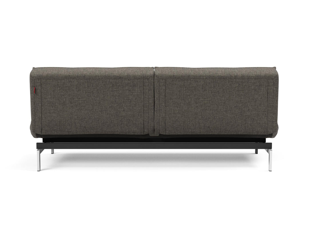 The Decorators: Canapea extensibila Splitback Chrome Flashtex Dark Grey 115x210cm