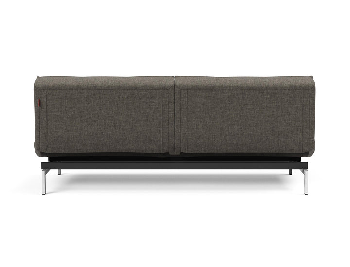 The Decorators: Canapea extensibila Splitback Chrome Flashtex Dark Grey 115x210cm