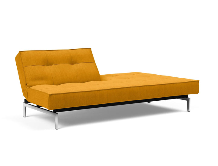 The Decorators: Canapea extensibila Splitback Chrome Elegance Burned Curry 115x210cm