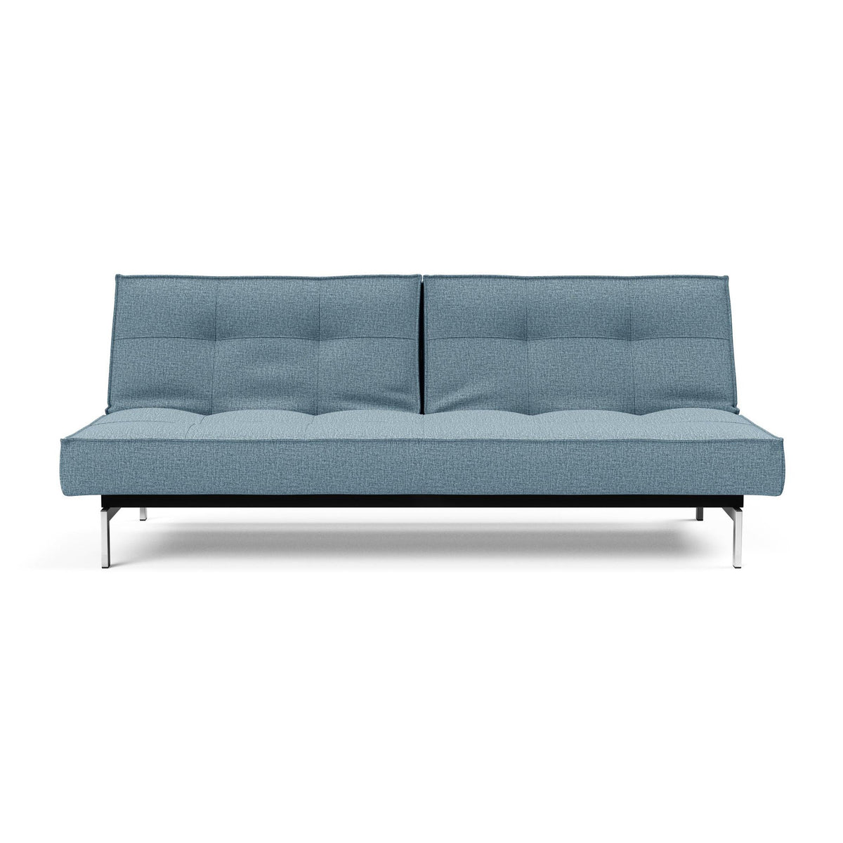 Canapea extensibila Splitback Chrome Mixed Dance Light Blue 115x210cm
