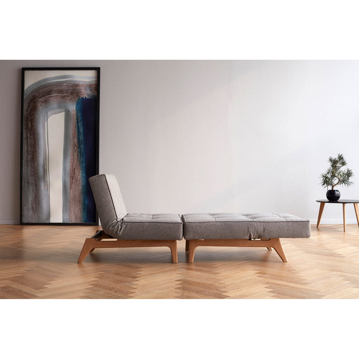 The Decorators: Fotoliu recliner Splitback Eik Oak Mixed Dance Grey 115x90cm