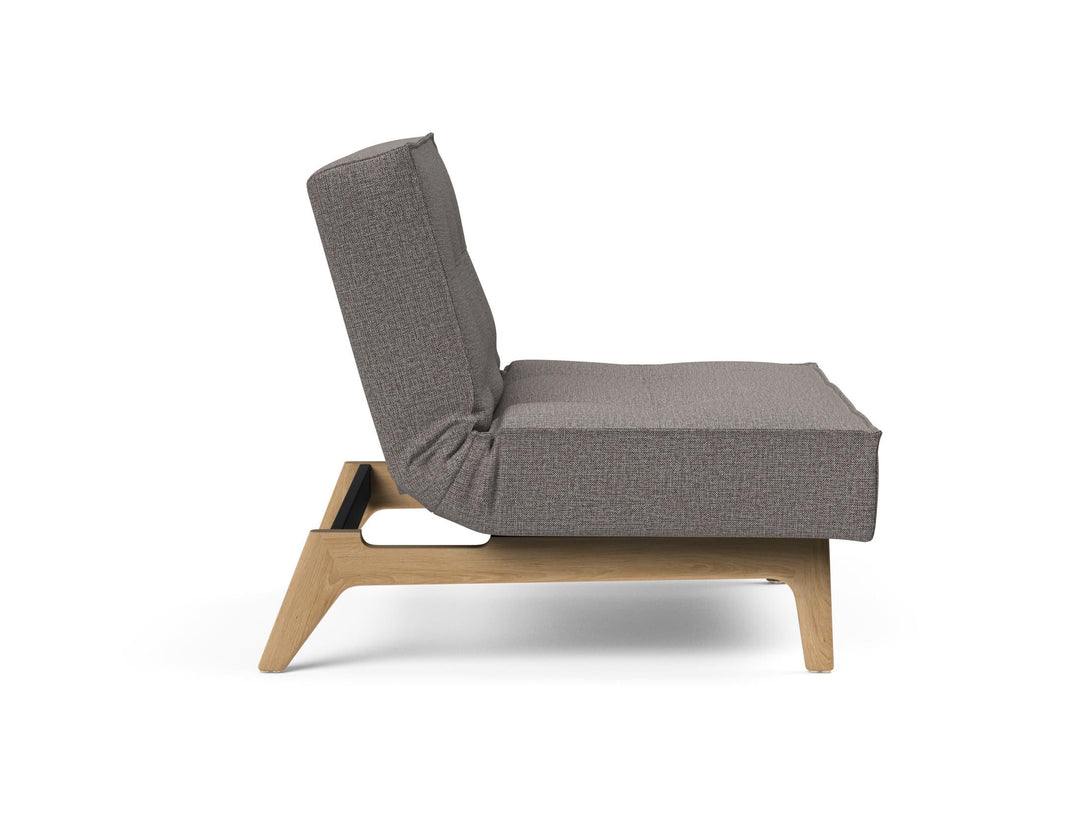 The Decorators: Fotoliu recliner Splitback Eik Oak Mixed Dance Grey 115x90cm