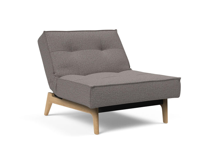 The Decorators: Fotoliu recliner Splitback Eik Oak Mixed Dance Grey 115x90cm