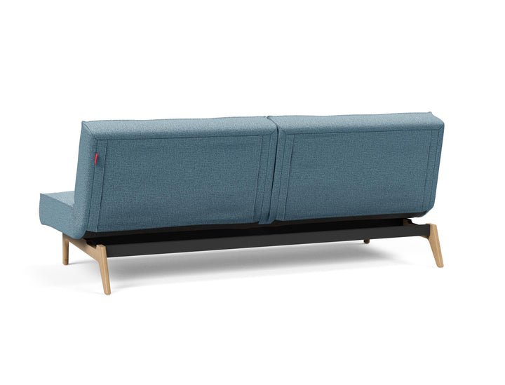 The Decorators: Canapea extensibila Splitback Eik Oak Mixed Dance Light Blue