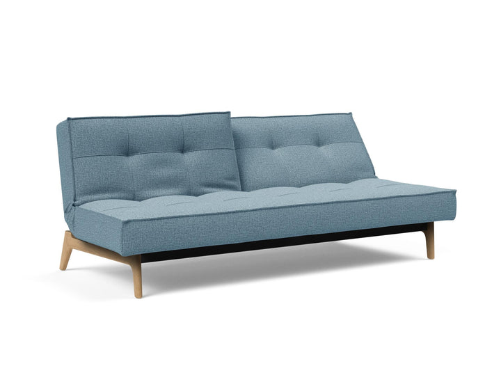 The Decorators: Canapea extensibila Splitback Eik Oak Mixed Dance Light Blue