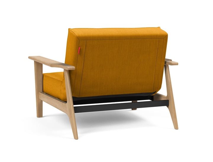 The Decorators: Fotoliu recliner Splitback Frej Oak Elegance Burned Curry 115x90cm