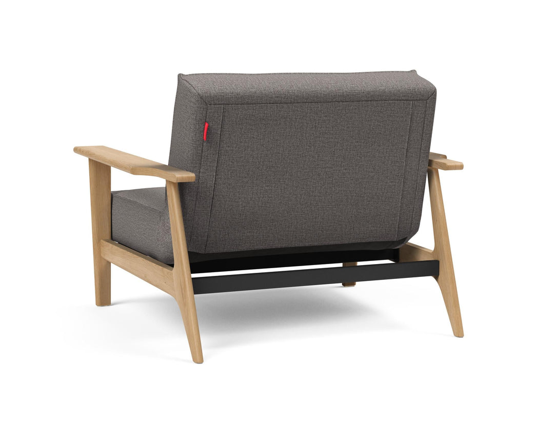 Fotoliu recliner Splitback Frej Oak Mixed Dance Grey 115x90cm
