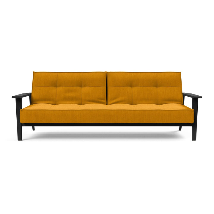 The Decorators: Canapea extensibila Splitback Frej Smoked Oak Elegance Burned Curry 115x210cm