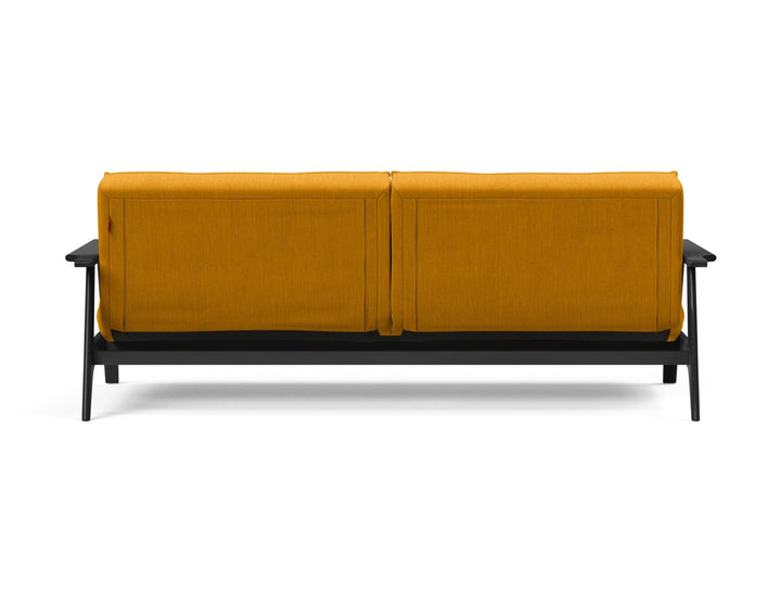 The Decorators: Canapea extensibila Splitback Frej Smoked Oak Elegance Burned Curry 115x210cm