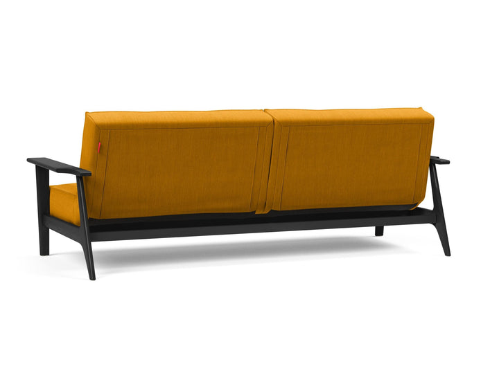 The Decorators: Canapea extensibila Splitback Frej Smoked Oak Elegance Burned Curry 115x210cm