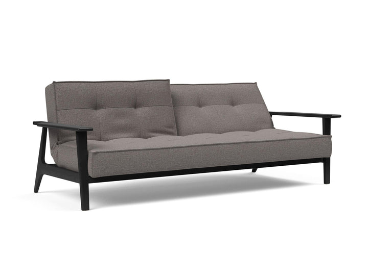 The Decorators: Canapea extensibila Splitback Frej Smoked Oak Mixed Dance Grey 115x210cm