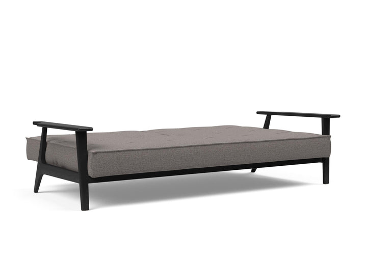 The Decorators: Canapea extensibila Splitback Frej Smoked Oak Mixed Dance Grey 115x210cm