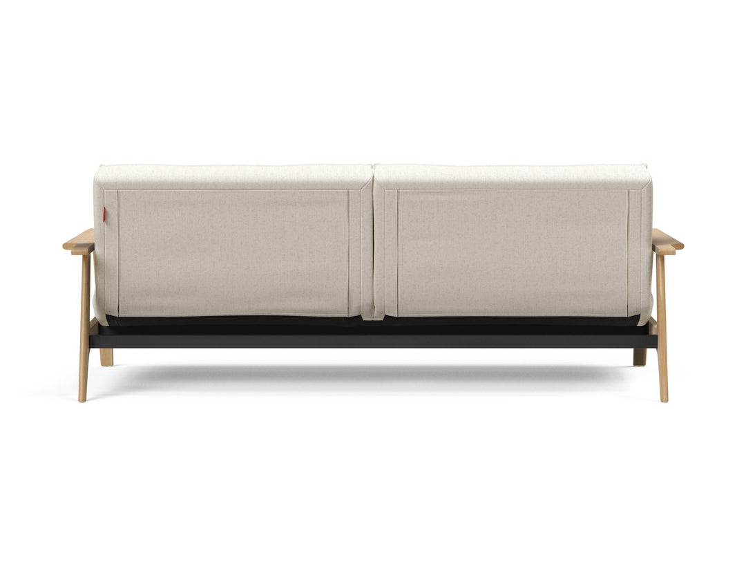 The Decorators: Canapea extensibila Splitback Frej Oak Boucle Off White 115x210cm