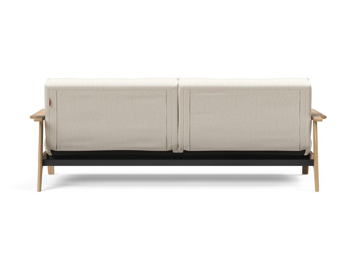 The Decorators: Canapea extensibila Splitback Frej Oak Boucle Off White 115x210cm