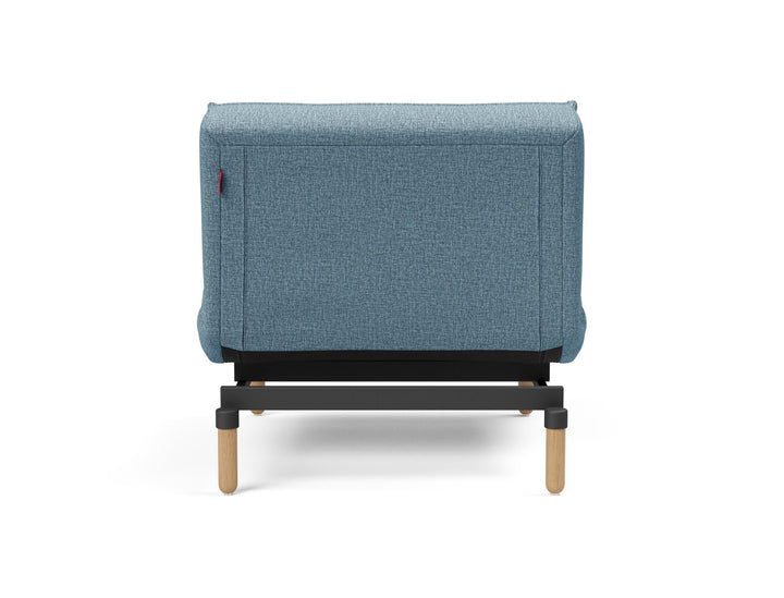 The Decorators: Fotoliu recliner Splitback Stem Mixed Dance Light Blue 115x90cm