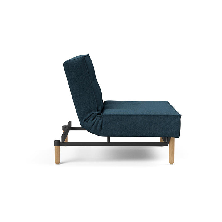 The Decorators: Fotoliu recliner Splitback Stem Argus Navy Blue 115x90cm
