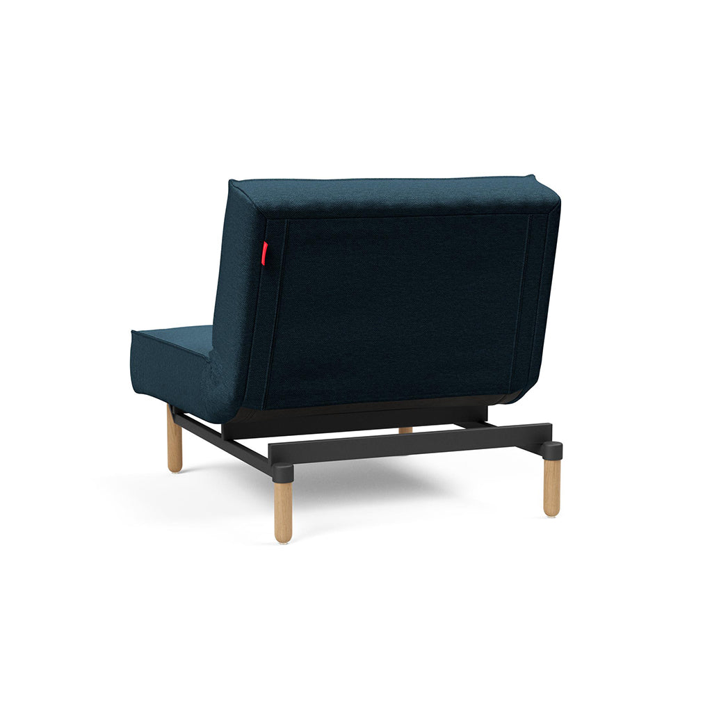 The Decorators: Fotoliu recliner Splitback Stem Argus Navy Blue 115x90cm