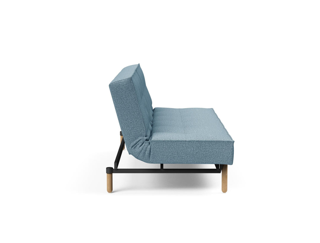 The Decorators: Canapea extensibila Splitback Stem Mixed Dance Light Blue 115x210cm