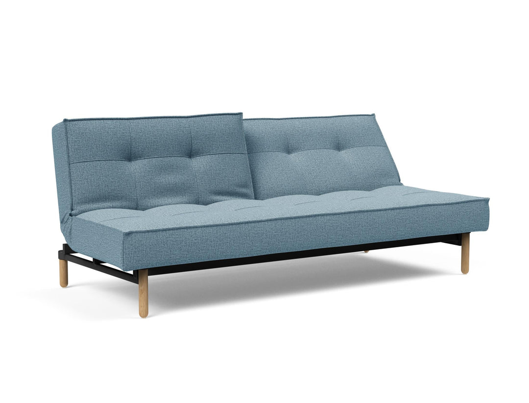 The Decorators: Canapea extensibila Splitback Stem Mixed Dance Light Blue 115x210cm