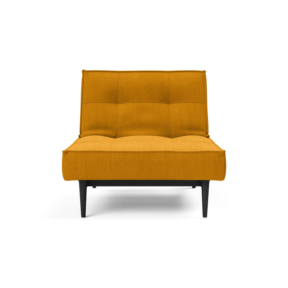The Decorators: Fotoliu recliner Splitback Styletto Black Wood Elegance Burned Curry  115x90cm