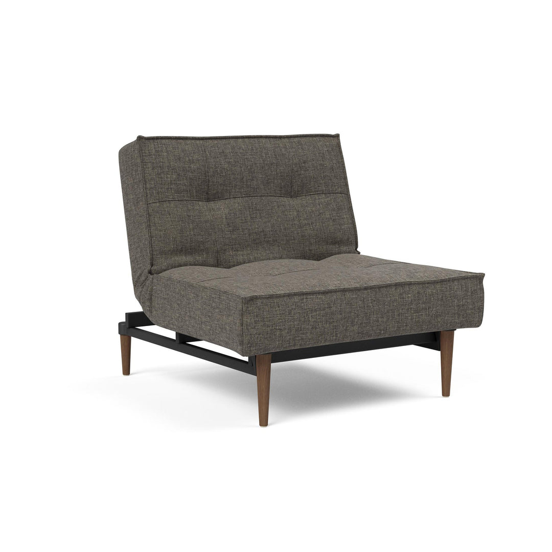 Fotoliu recliner Splitback Styletto Dark Wood Flashtex Dark Grey 115x90cm