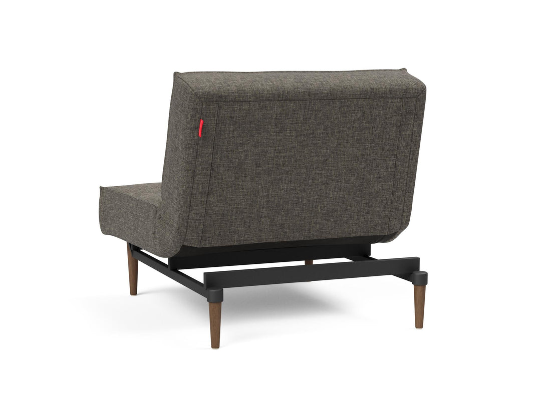 Fotoliu recliner Splitback Styletto Dark Wood Flashtex Dark Grey 115x90cm