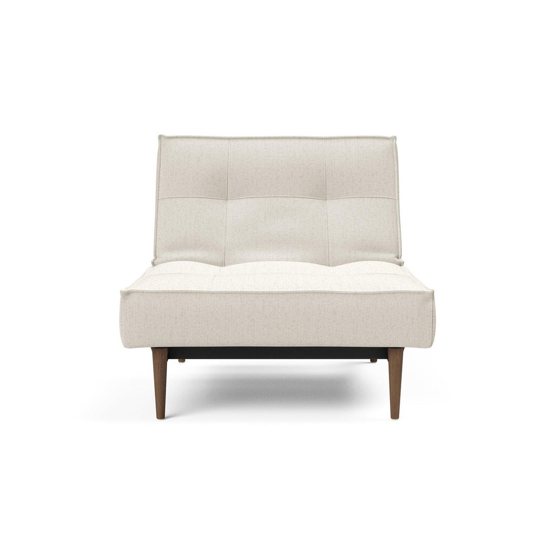 The Decorators: Fotoliu recliner Splitback Styletto Dark Wood Boucle Off White 115x90cm