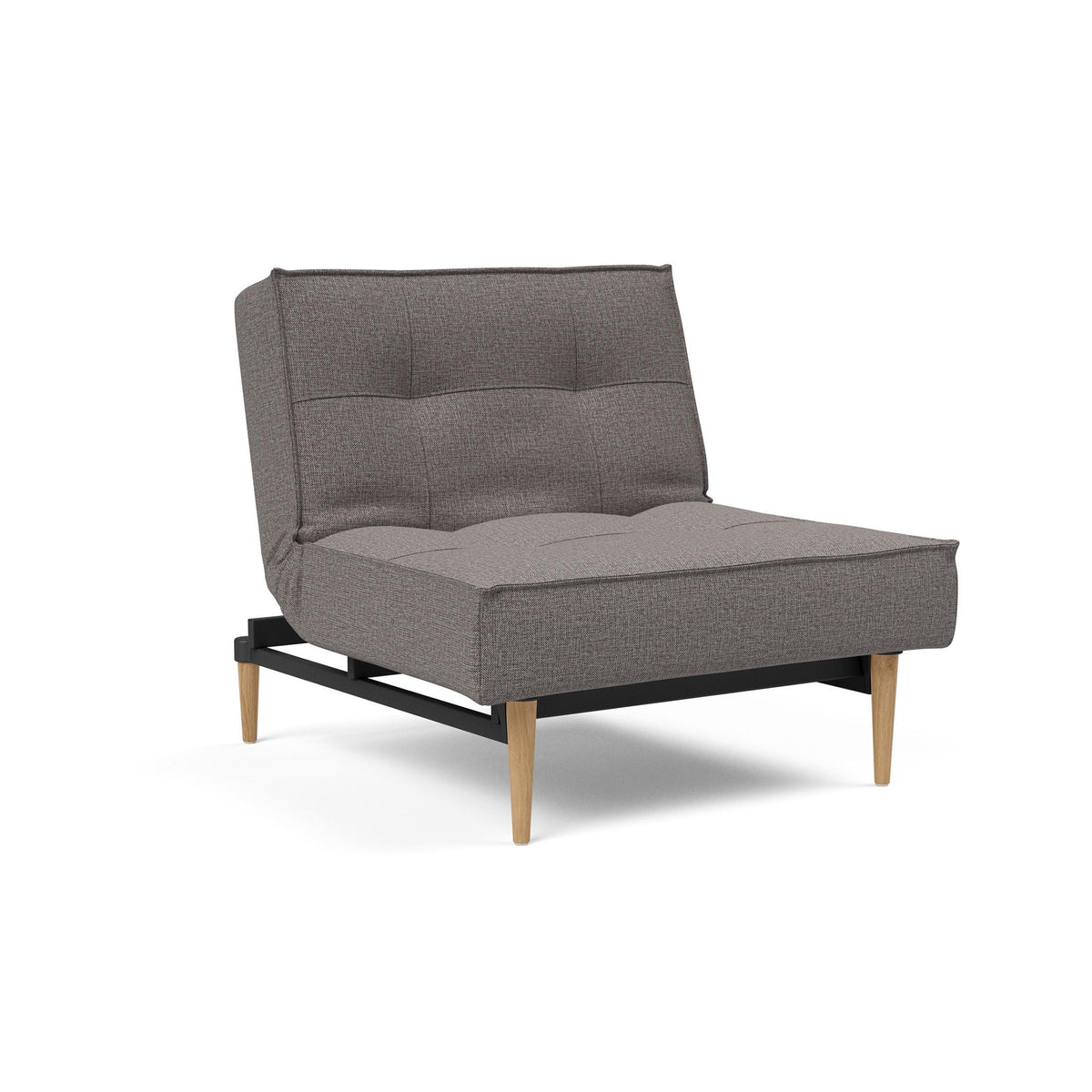 Fotoliu recliner Splitback Light Wood Styletto Mixed Dance Grey 115x90cm