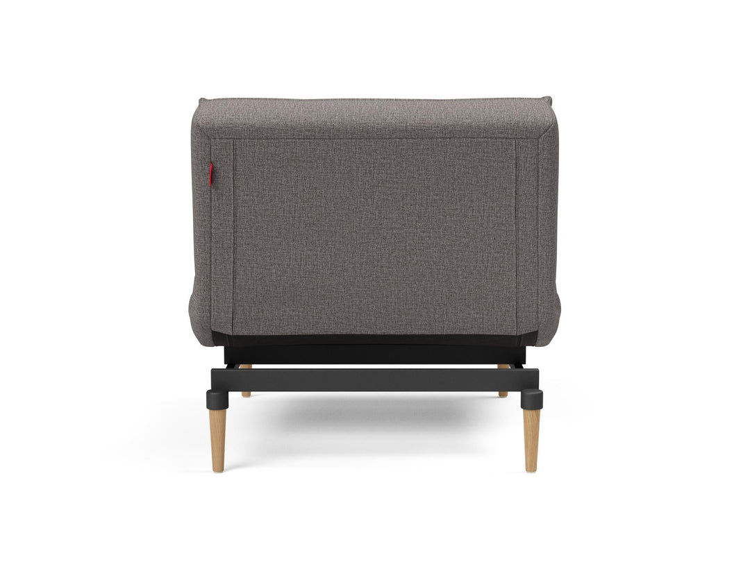 Fotoliu recliner Splitback Light Wood Styletto Mixed Dance Grey 115x90cm
