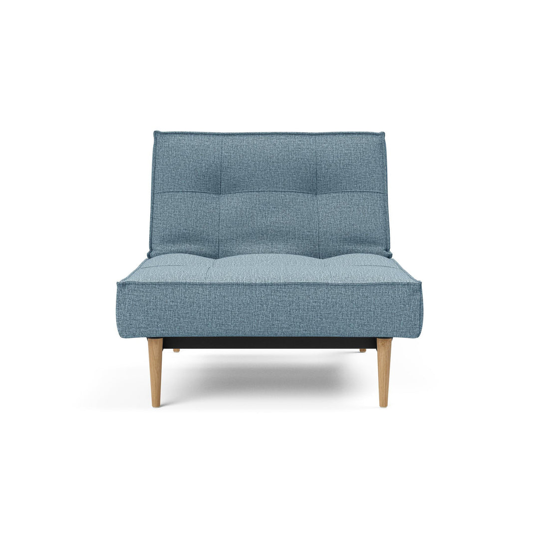 Fotoliu recliner Splitback Styletto Light Wood Mixed Dance Light Blue 115x90cm