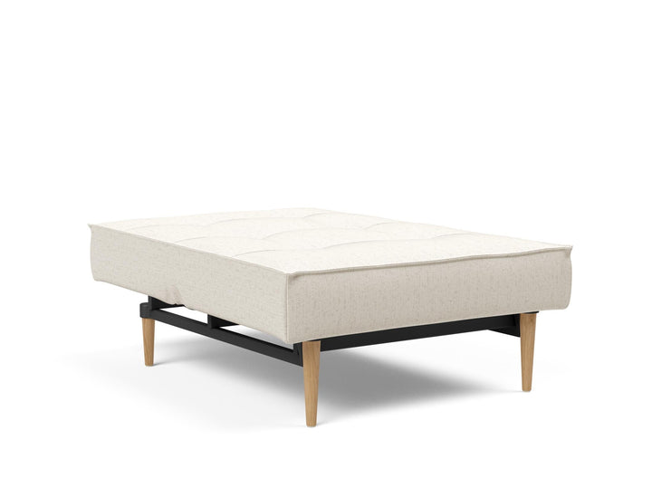 The Decorators: Fotoliu recliner Splitback Styletto Light Wood Boucle Off White 115x90cm