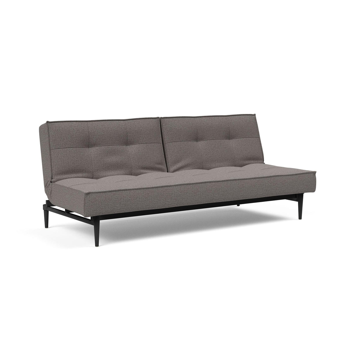 Canapea extensibila Splitback Styletto Black Wood Mixed Dance Grey 115x210cm