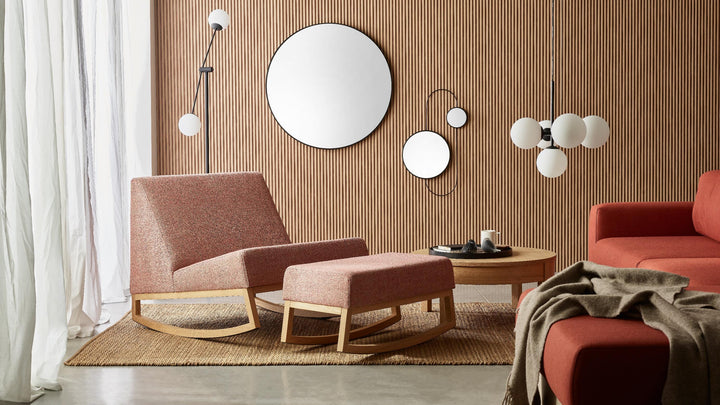 The Decorators: Taburet balansoar VOX Stan, stejar natur