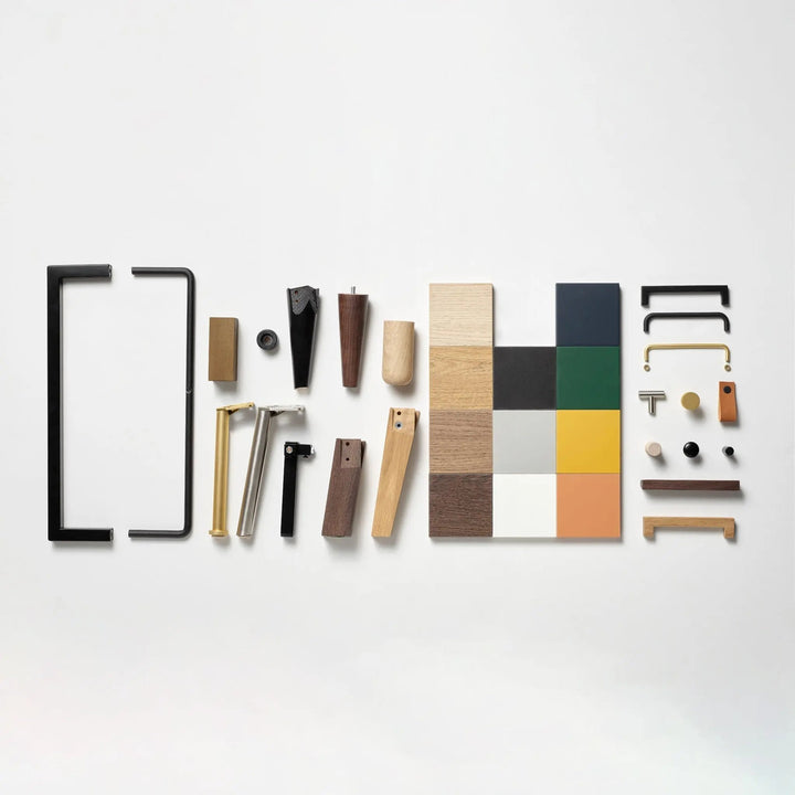 The Decorators: Suprapozabil biblioteca tripla stejar-gri VOX Creative 136x35x45.5 cm