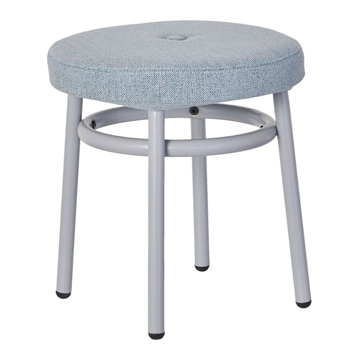 The Decorators: Taburet pentru copii, Chill, metal si textil, roz, 30xØ32 cm