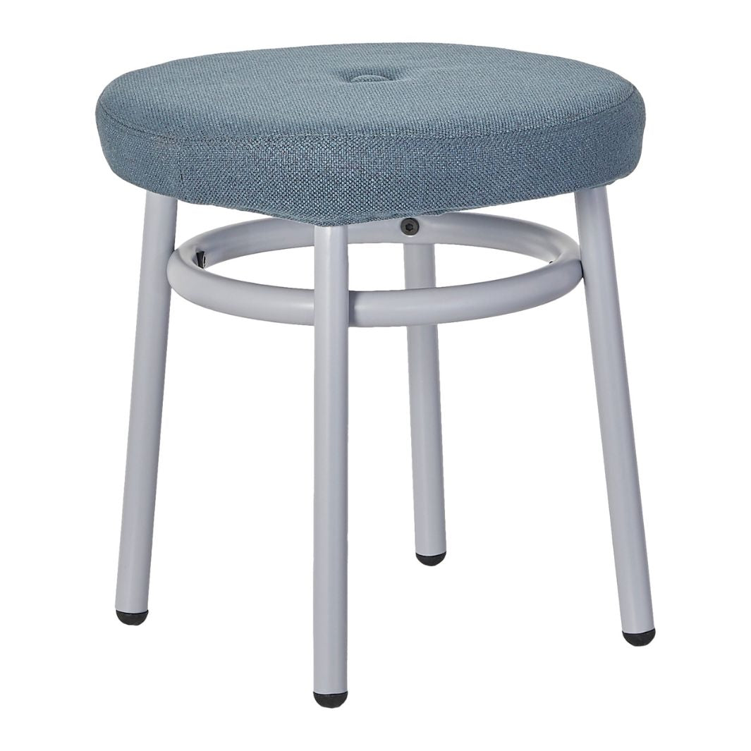 The Decorators: Taburet pentru copii, Chill, metal si textil, roz, 30xØ32 cm