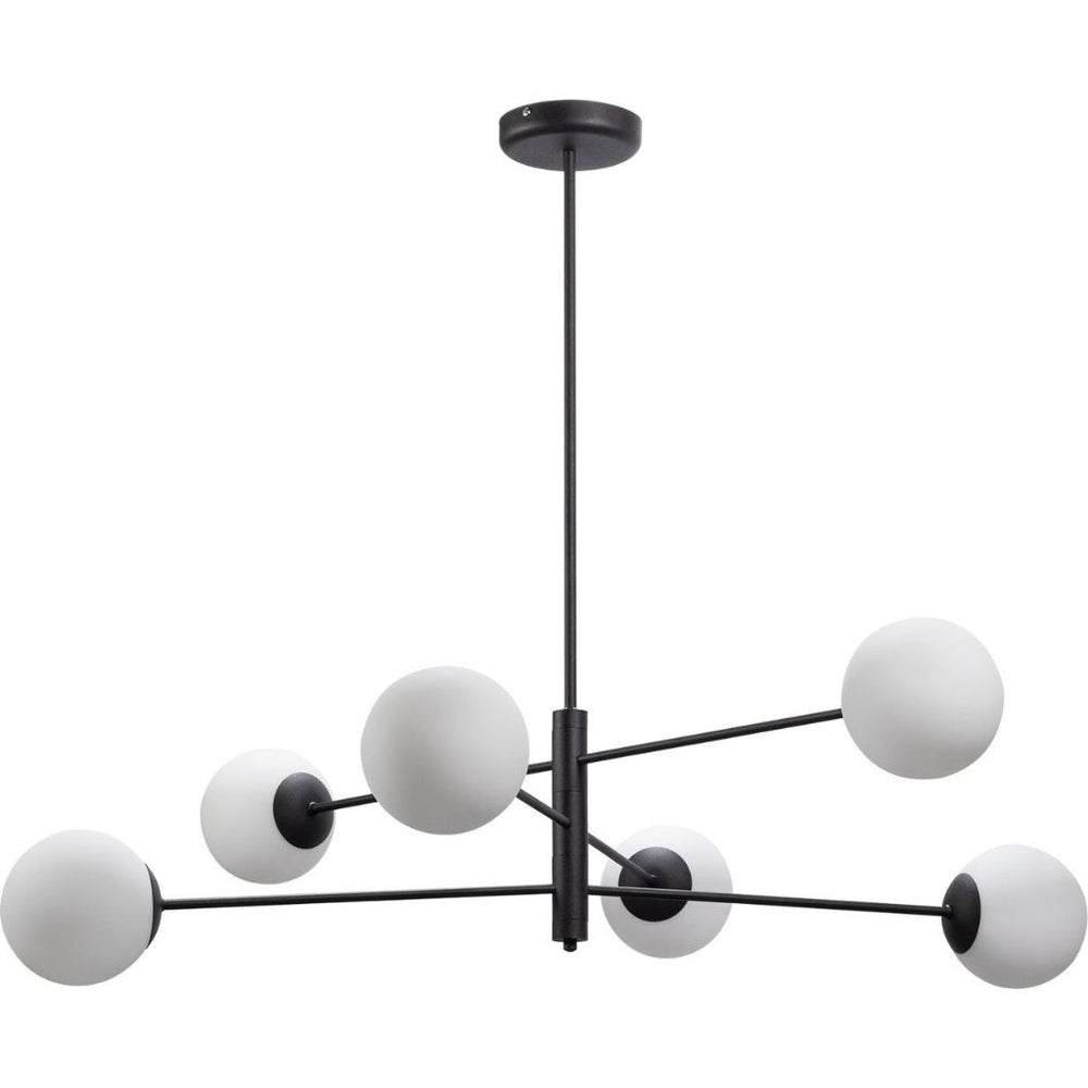 The Decorators: Lustra VOX Homme 6 Mcu sticla alba mata