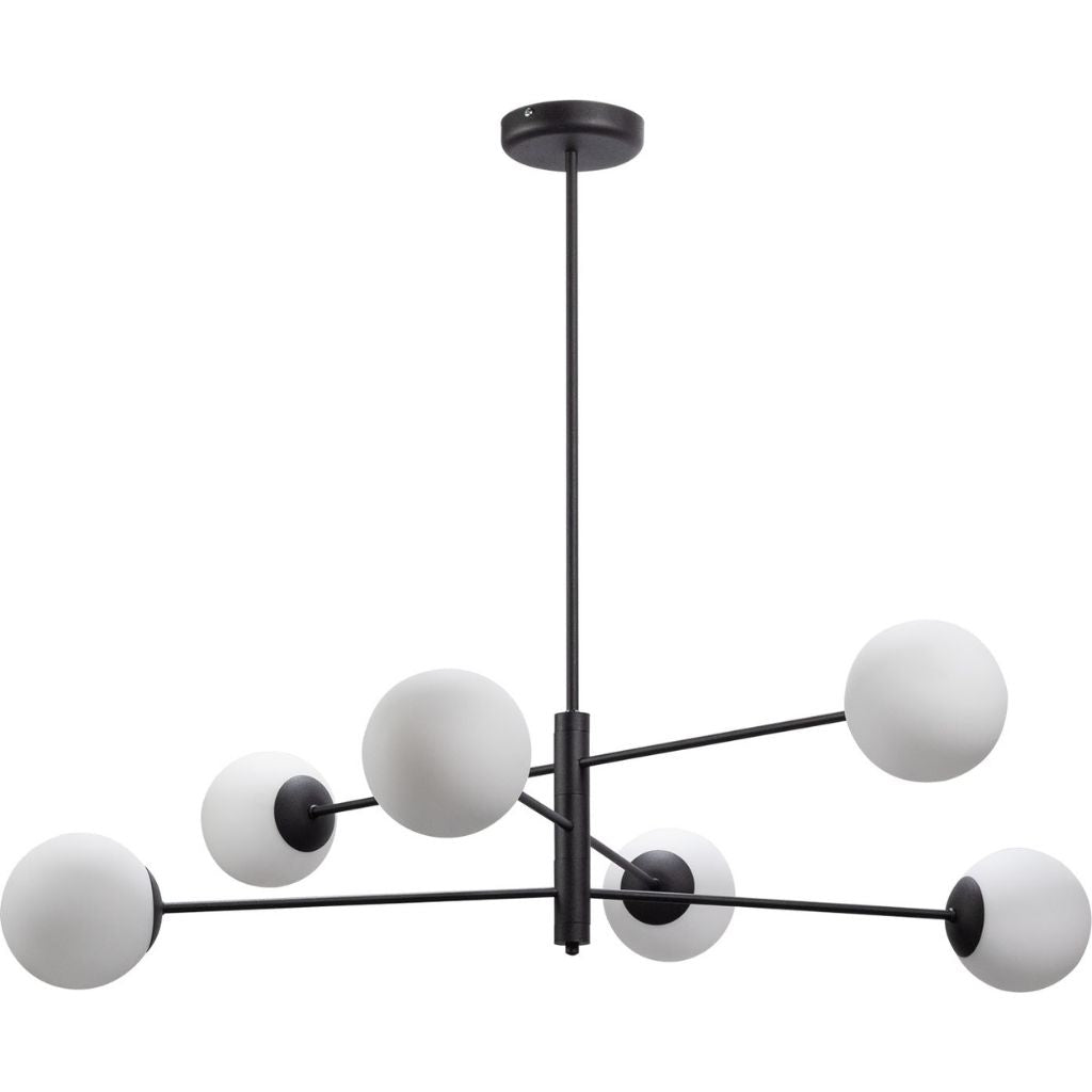 The Decorators: Lustra VOX Homme 6 Mcu sticla alba mata