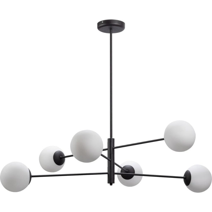 The Decorators: Lustra VOX Homme 6 Mcu sticla alba mata