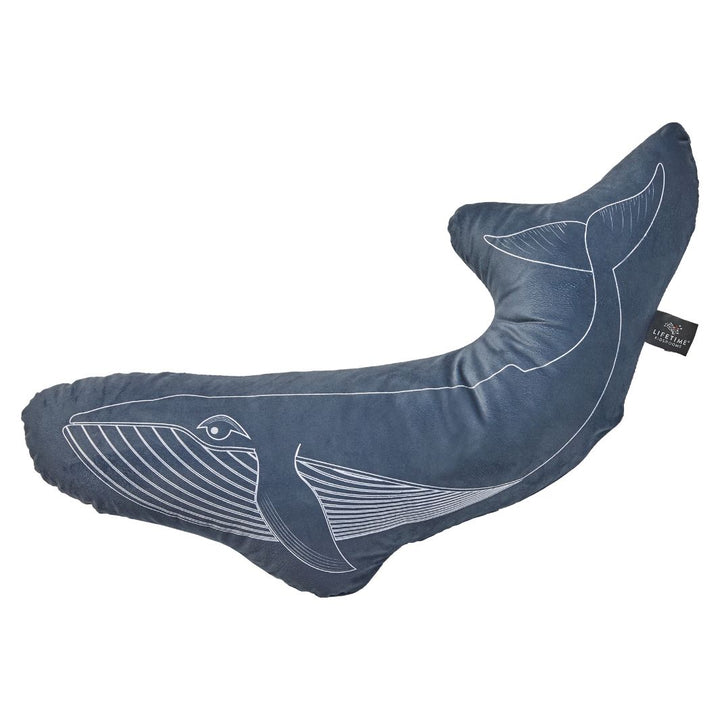 Pernuta decorativa pentru copii, Ocean Whale Shaped, poliester, 45x75 cm