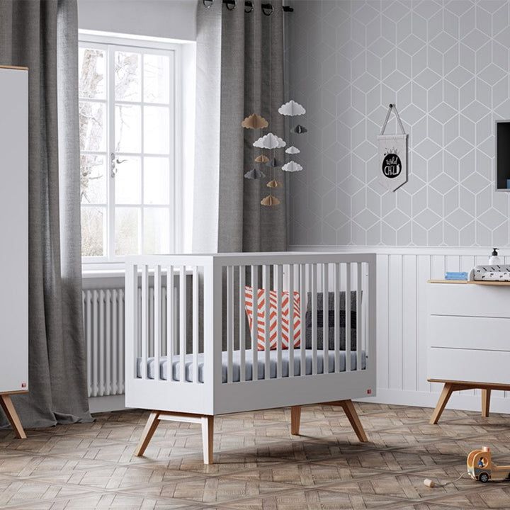 The Decorators: Pat bebe VOX Baby Nature 60x120, alb/stejar