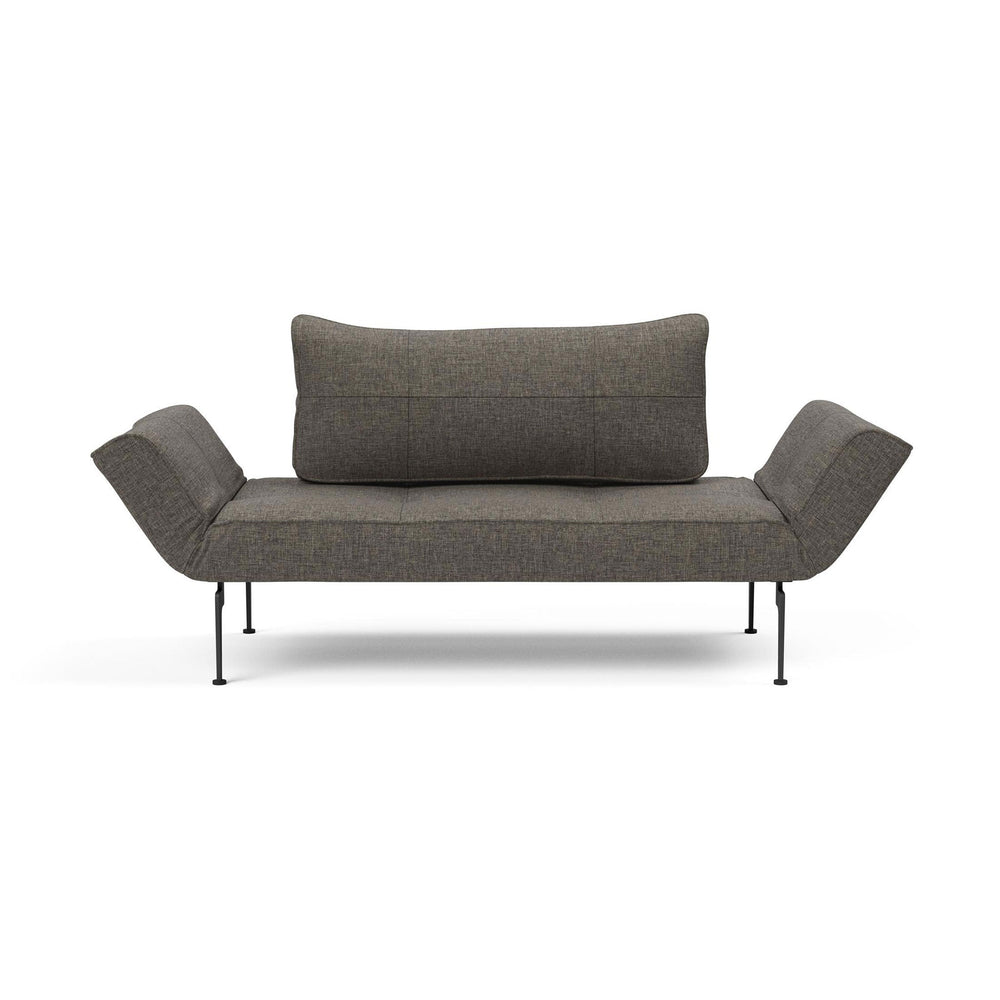 The Decorators: Canapea extensibila Zeal Laser Flashtex Dark Grey 70x200 cm