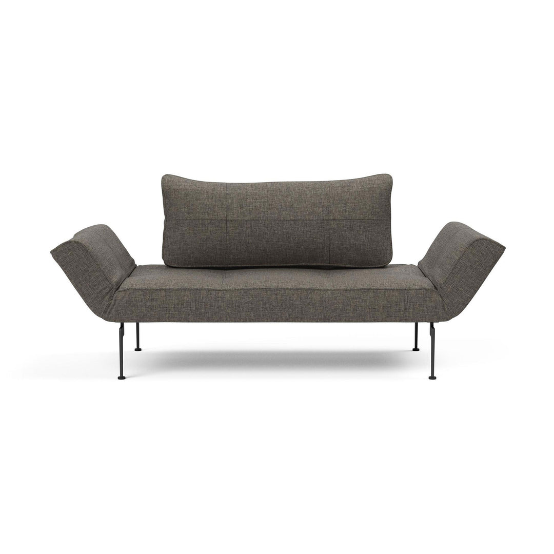 The Decorators: Canapea extensibila Zeal Laser Flashtex Dark Grey 70x200 cm